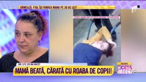 Filmul intergral cu fiul care își duce mama beată cu roaba!