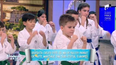 Demonstrație de karate. Cel mai de succes grup de arte marțiale din sud-estul Europei, prezent în platoul Prietenii de la 11
