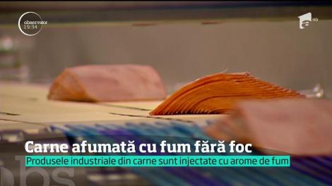 Carne injectată cu aromă de fum
