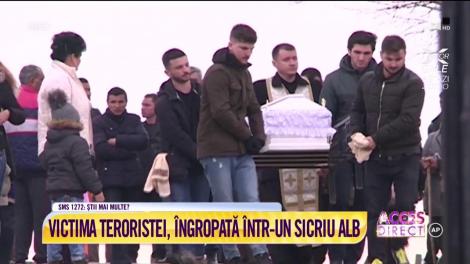 Alina, tânăra ucisă la metrou, îngropată într-un sicriu alb