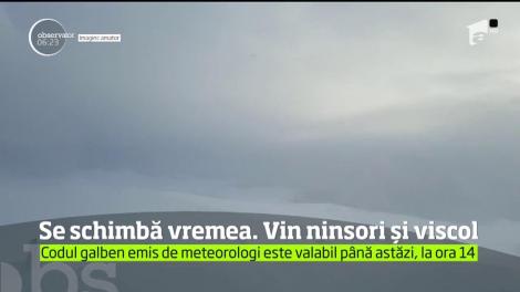 Se schimbă vremea! Meteorologii au emis deja cod galben de ninsori şi viscol