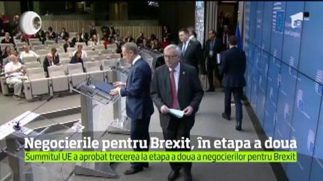 Negocierile pentru Brexit vor trece în a doua etapă