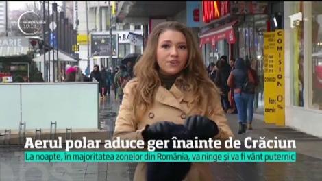 Aerul polar aduce ger înainte de Crăciun în toată ţara