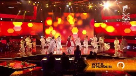 Fata care aduce bucurie e din nou pe scenă. Micuța din echipa Deliei a fost un adevărat star: „M-ai impresionat, Francesca!”