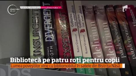 Lumea poveștilor vine cu biblioteca pe patru roți pentru copii din satele de munte din Bistriţa Năsăud