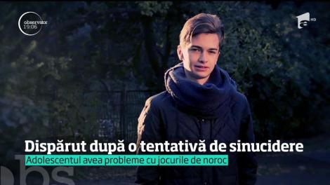 Dispărut după o tentativă de sinucidere. Tănărul avea probleme cu jocurile de noroc