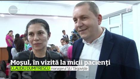 Moş Crăciun le-a alinat suferinţa micilor pacienţi de la spitalul din Târgovişte