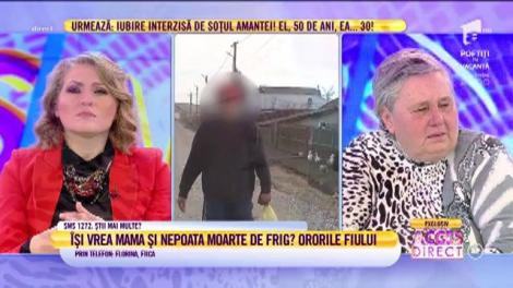 Povestea unei mame terorizată de propriul fiu: ”Mi-a dat foc la haine. Își bate și nevasta, am înviat-o cu apă. Acum, dorm în frig, m-a dat afară din casă!”