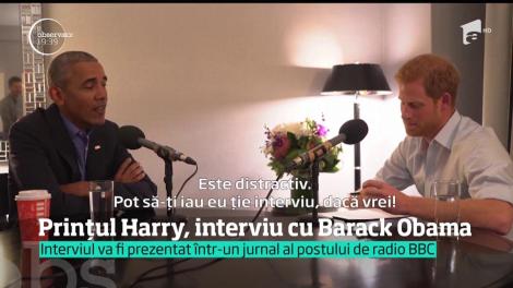 Prinţul Harry şi Obama au stat faţă în faţă, într-un interviu spumos