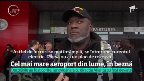 Cel mai mare aeroport din lume, în beznă timp de 11 ore