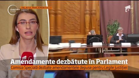 Amendamente dezbătute în Parlament