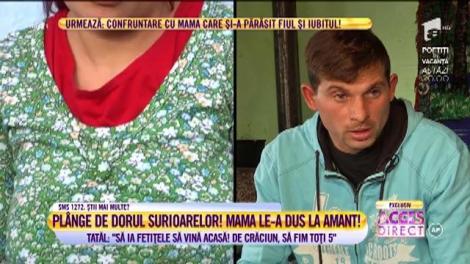 Tatăl plânge de dorul surioarelor! Mama le-a dus la amant: ”Să ia fetițele și să vină acasă! De Crăciun, să fim toți cinci”