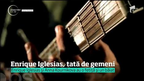 Enrique Iglesias şi Anna Kournikova, părinți de gemeni