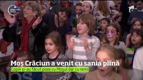 Moș Crăciun a împărțit cadouri copiilor din trustul Intact Media. Prichindeii au fost cei mai fericiți