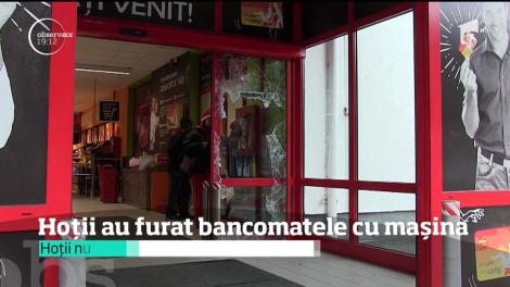 Jaf ca-n filme în Constanţa. Hoții au furat bancomatele cu mașina