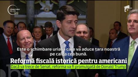 Cea mai mare reformă fiscală din ultimii 30 de ani a fost aprobată în SUA