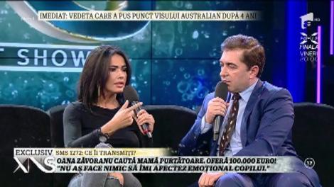 Oana Zăvoranu: "Nu aș face nimic să îmi afectez emoțional copilul"