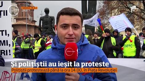 Poliţiştii au ieşit în stradă!