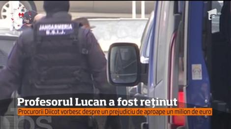 Profesorul Mihai Lucan a fost reţinut, după câteva ore de audieri la sediul DIICOT Bucureşti