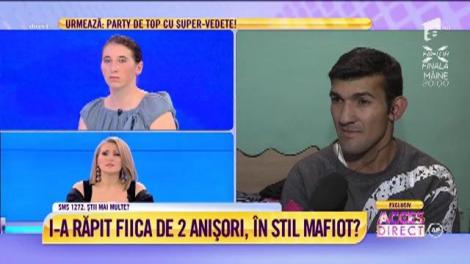 Daniel, tatăl care și-a răpit copila: "Fata stă lângă mine, dar mama poate să vină să o vadă"