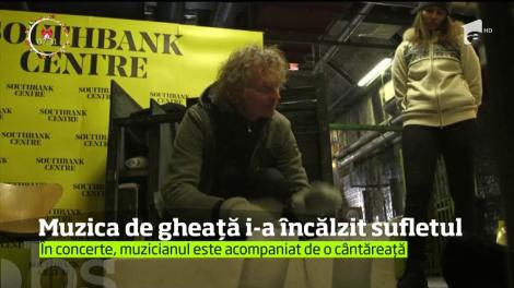 Concert dintr-o altă lume. Iubirea unui muzician pentru natură l-a determinat să creeze instrumente muzicale din gheață. Sună nemaipomenit!