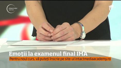 Emoții la examenul final IMA