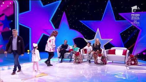 Scenetă în familie la "Aici eu sunt vedeta"! Pepe și-a pus părul pe bigudiuri, iar fiica lui, Maria, l-a luat la rost