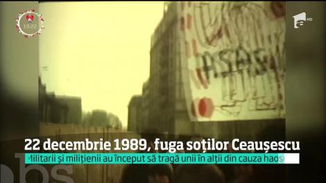 Pe 22 decembrie 1989, bucureștenii au ieşit în stradă şi l-au forţat pe Nicolae Ceauşescu să fugă cu un elicopter