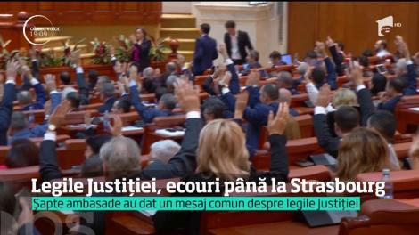 În scandalul pe Legile Justiţiei intervin ambasade şi Consiliul Europei