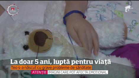 Povestea care a șocat o țară întreagă! În timp ce alţi copii se bucură de vacanţă şi de jucăriile pe care le primesc, Teo e imobilizat într-un pat!