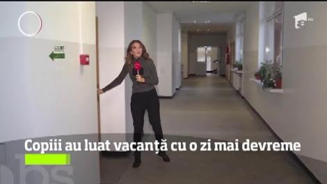 Copiii au luat vacanță cu o zi mai devreme