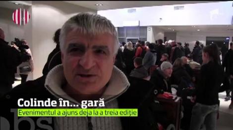 Colindele au răsunat, aseară, în Gara din Arad!