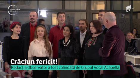 Redacţia Observator a fost vizitată de colindători!