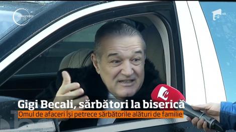 Gigi Becali, sărbători la biserică