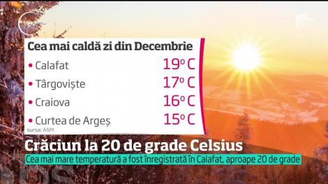 Crăciun la 20 de grade Celsius! Temperaturi record pentru luna decembrie