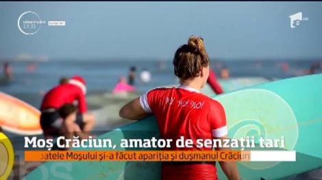 Moş Crăciun, mare amator de sporturi extreme