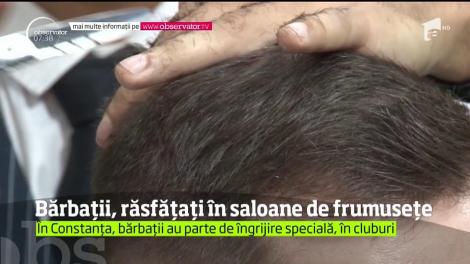 Bărbaţii, răsfăţaţi în saloanele de frumuseţe
