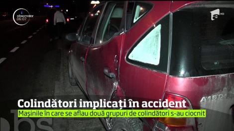 Colindători implicați într-un accident auto. Două tinere au fost rănite în impact