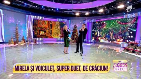 LIVE| Duet excepțional de Crăciun. Mirela Vaida și Nicolae Voiculeț ne invită să petrecem pe celebra „Constantine, Constantine”