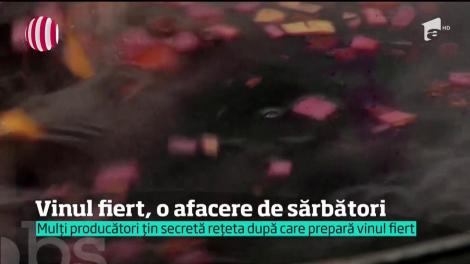 Vinul fiert, afacere de sărbători