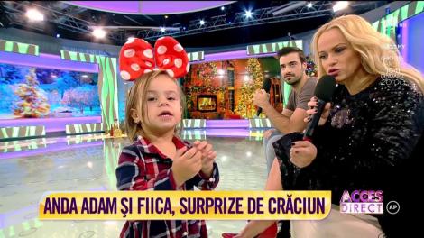 Cât de scumpă este fiica lui Andei Adam! A început să vorbească și zâmbește tot timpul