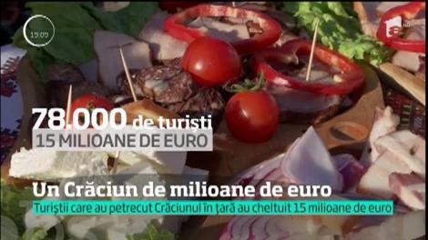 Cei 80 de mii românii care au mers în pensiunile şi hotelurile din ţară au cheltuit 15 milioane de euro