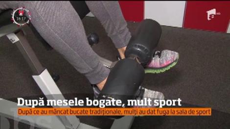 După ce au mâncat bucatele tradiționale de Crăciun, mulți au dat fuga la sala de sport