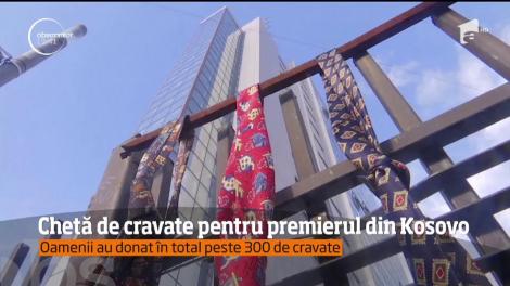 Chetă de cravate pentru premierul din Kosovo