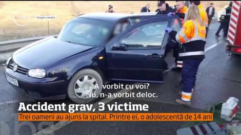 Trei oameni au fost răniţi într-un accident grav într-o localitate din Iaşi!