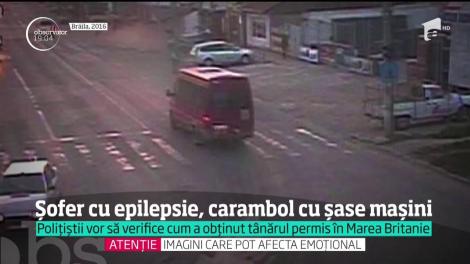 Un şofer bolnav de epilepsie a rănit cinci oameni, pe o stradă din Suceava. Bărbatul a provocat un carambol, după ce i s-a făcut rău la volan