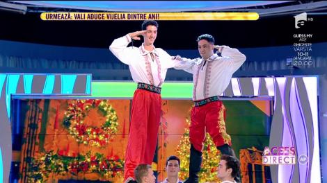 Sunt tineri, frumoși, iar dansul face parte din viața lor. Membrii Ansamblului Artistic Doina Ilfovului din Buftea au încins un dans rusesc, în platoul Acces Direct