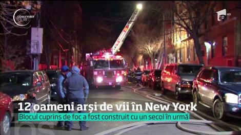 12 oameni arși de vii în New York