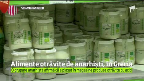 Autoritățile sunt în alertă! Mai multe allimente otrăvite cu acid, în ambalajul lor original, pe rafturile marilor magazine din Grecia