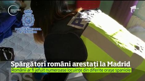 Poliţia din Madrid a reţinut mai mulţi români, acuzaţi că au jefuit apartamente din diferite oraşe ale Spaniei